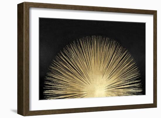 Sunburst Rising on Black-Abby Young-Framed Art Print