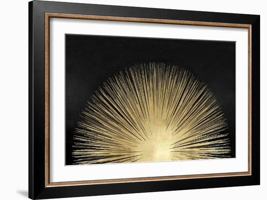 Sunburst Rising on Black-Abby Young-Framed Art Print