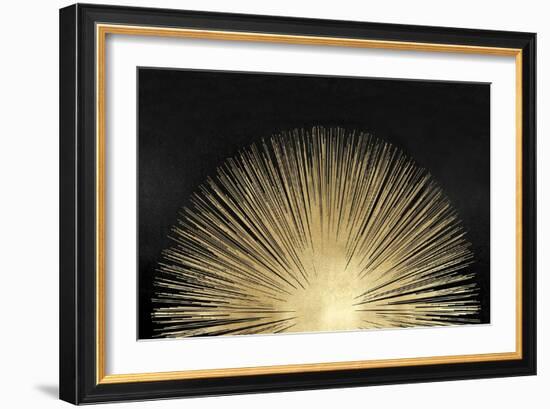 Sunburst Rising on Black-Abby Young-Framed Art Print