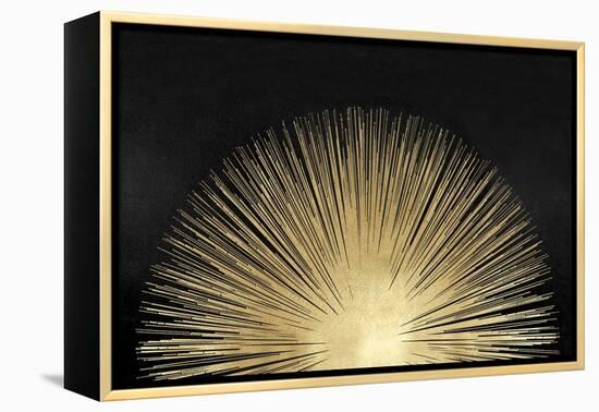Sunburst Rising on Black-Abby Young-Framed Stretched Canvas