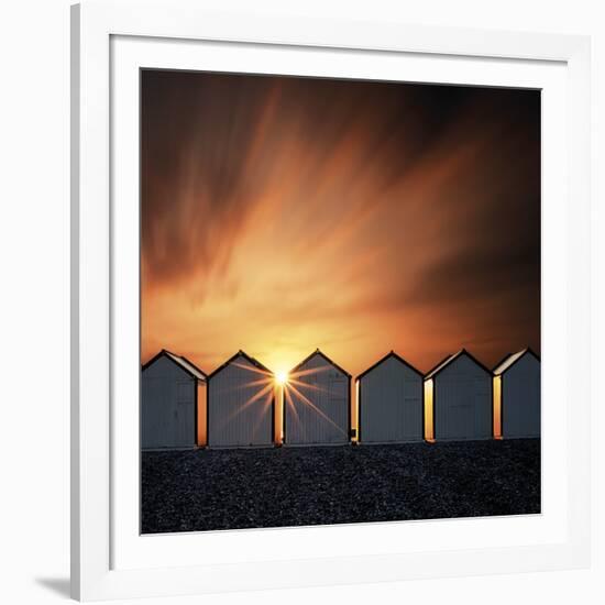 Sunburst Seas-David Keochkerian-Framed Art Print