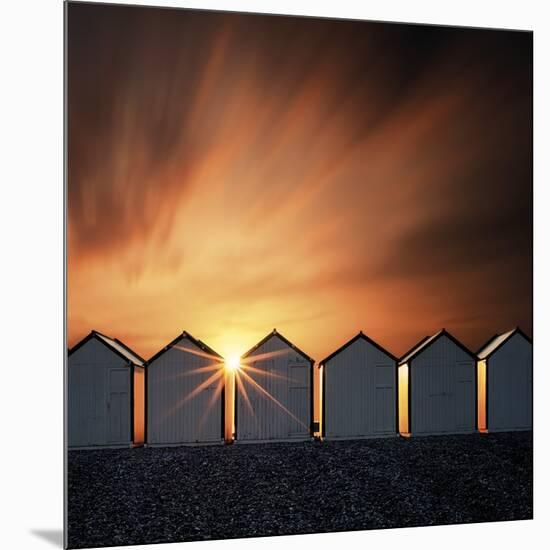 Sunburst Seas-David Keochkerian-Mounted Art Print