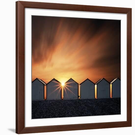 Sunburst Seas-David Keochkerian-Framed Art Print