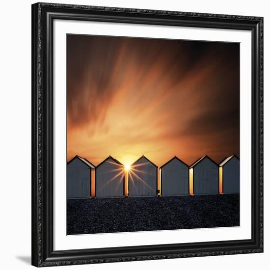 Sunburst Seas-David Keochkerian-Framed Art Print