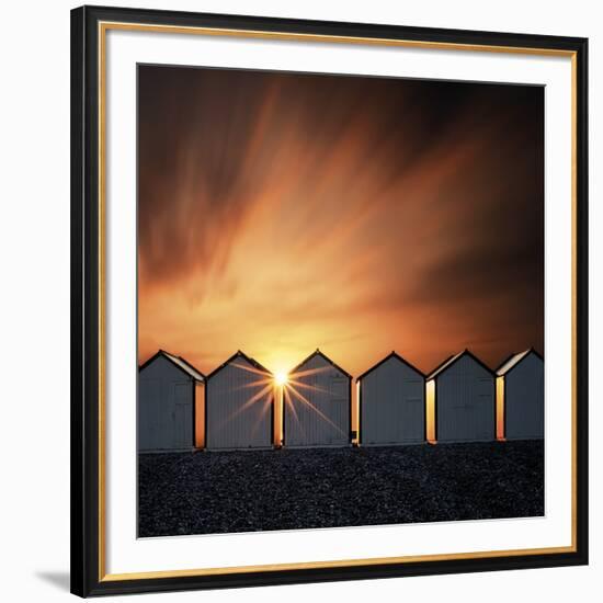 Sunburst Seas-David Keochkerian-Framed Art Print