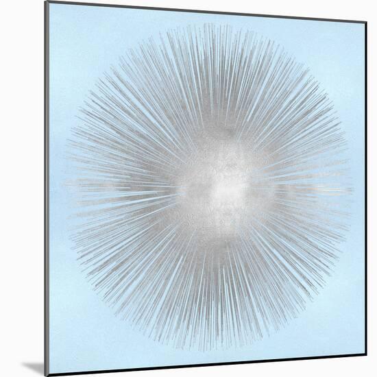 Sunburst Silver on Blue I-Abby Young-Mounted Art Print