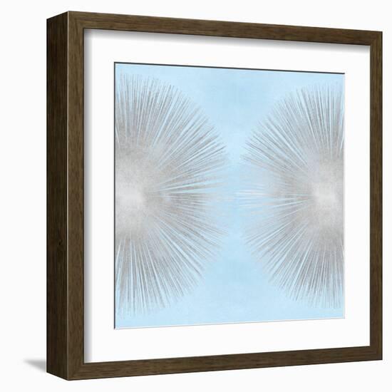 Sunburst Silver on Blue II-Abby Young-Framed Art Print