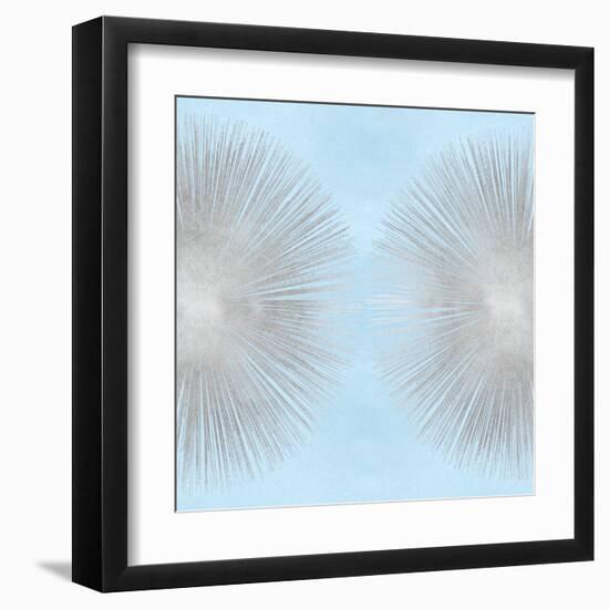 Sunburst Silver on Blue II-Abby Young-Framed Art Print