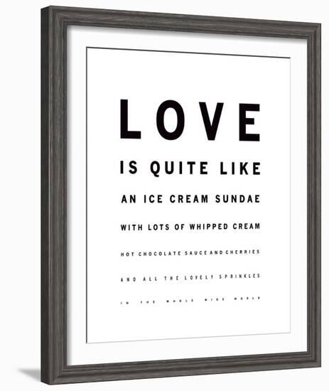 Sundae Love-Clara Wells-Framed Giclee Print