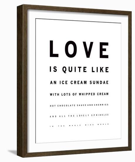 Sundae Love-Clara Wells-Framed Giclee Print