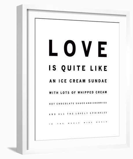 Sundae Love-Clara Wells-Framed Giclee Print