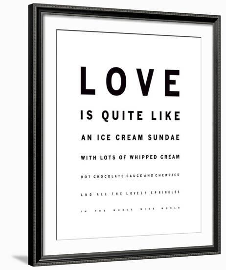 Sundae Love-Clara Wells-Framed Giclee Print