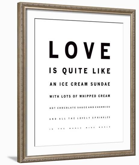 Sundae Love-Clara Wells-Framed Giclee Print