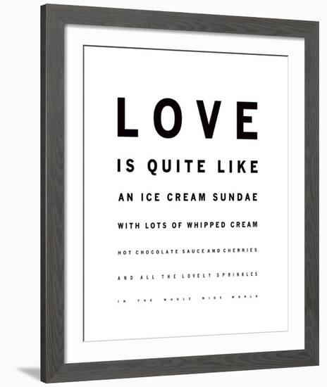 Sundae Love-Clara Wells-Framed Giclee Print