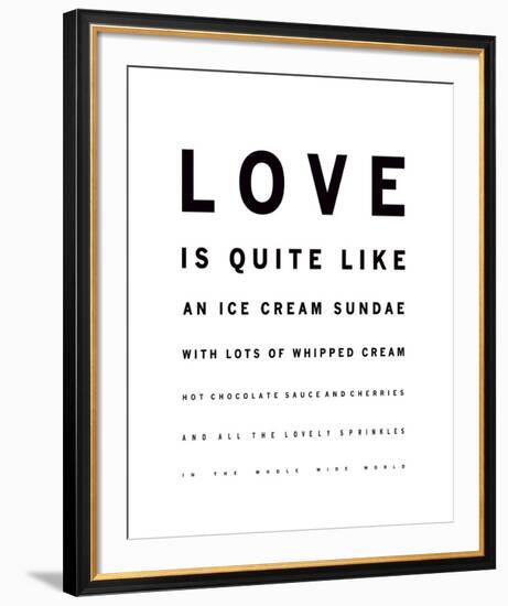 Sundae Love-Clara Wells-Framed Giclee Print