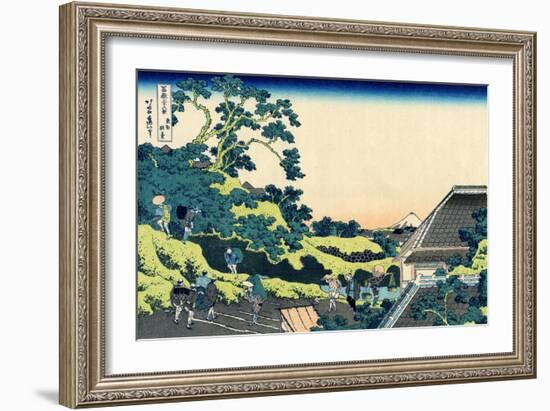 Sundai in Edo (From a Series 36 Views of Mount Fuj), 1830-1833-Katsushika Hokusai-Framed Giclee Print