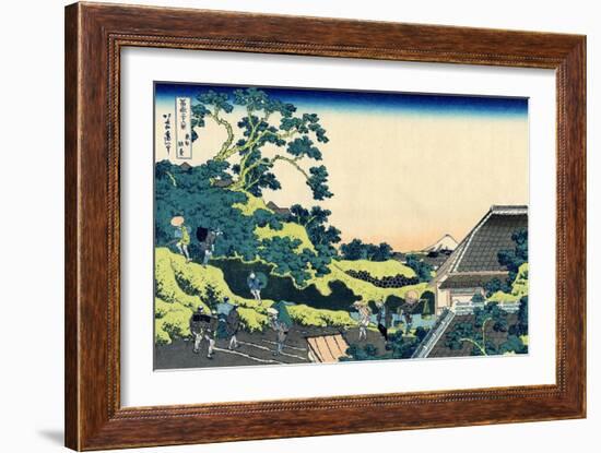 Sundai in Edo (From a Series 36 Views of Mount Fuj), 1830-1833-Katsushika Hokusai-Framed Giclee Print