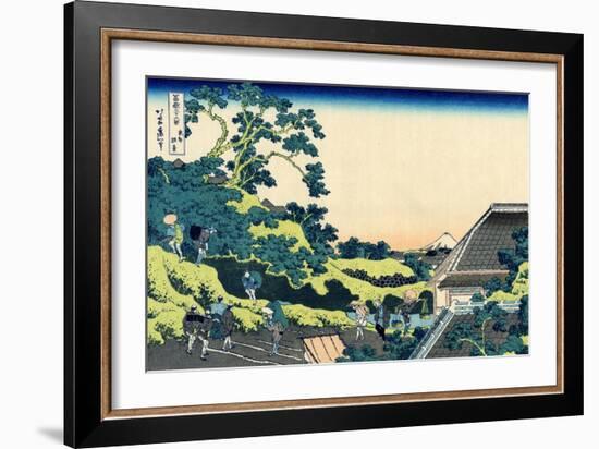 Sundai in Edo (From a Series 36 Views of Mount Fuj), 1830-1833-Katsushika Hokusai-Framed Giclee Print