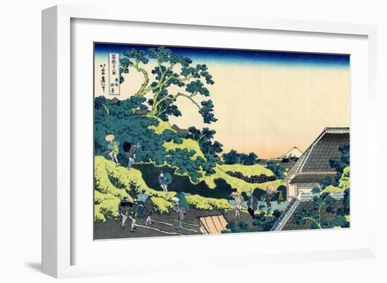 Sundai in Edo (From a Series 36 Views of Mount Fuj), 1830-1833-Katsushika Hokusai-Framed Giclee Print