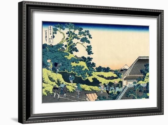 Sundai in Edo (From a Series 36 Views of Mount Fuj), 1830-1833-Katsushika Hokusai-Framed Giclee Print