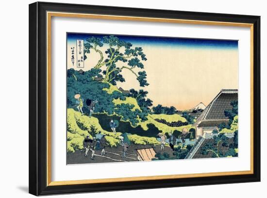 Sundai in Edo (From a Series 36 Views of Mount Fuj), 1830-1833-Katsushika Hokusai-Framed Giclee Print