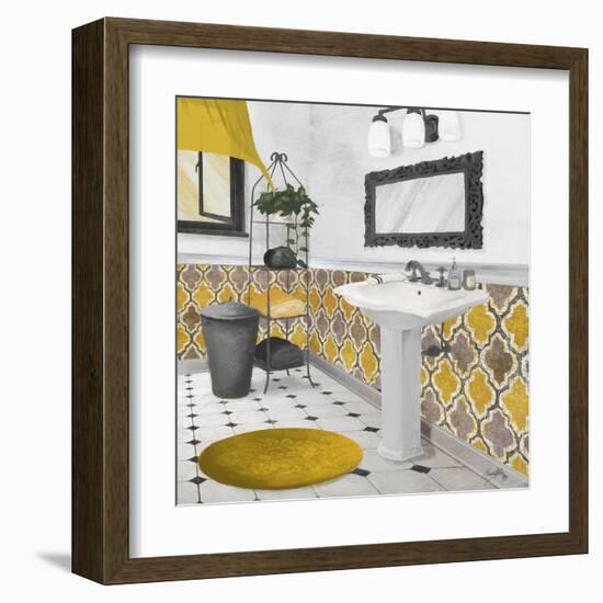 Sundance Bath II (Yellow)-Elizabeth Medley-Framed Art Print