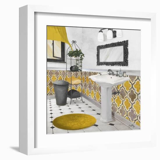 Sundance Bath II (Yellow)-Elizabeth Medley-Framed Art Print