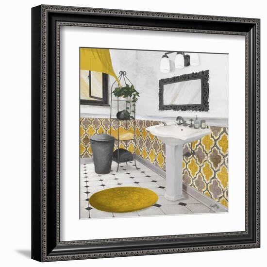 Sundance Bath II (Yellow)-Elizabeth Medley-Framed Art Print