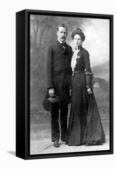 Sundance Kid and Etta Place, 1901-Science Source-Framed Premier Image Canvas