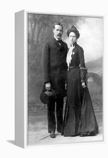 Sundance Kid and Etta Place, 1901-Science Source-Framed Premier Image Canvas