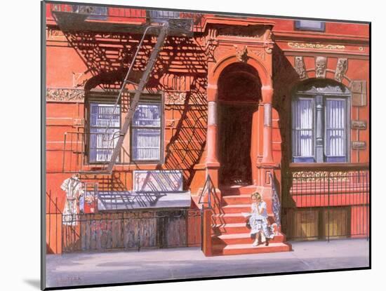 Sunday Afternoon, East 7th Street, Lower East Side, NYC, 2006-Anthony Butera-Mounted Giclee Print