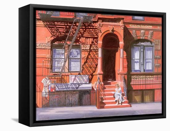 Sunday Afternoon, East 7th Street, Lower East Side, NYC, 2006-Anthony Butera-Framed Premier Image Canvas