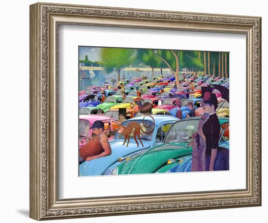 Sunday Afternoon, Looking for the Car-Barry Kite-Framed Premium Giclee Print