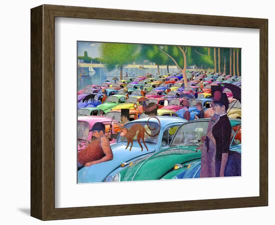 Sunday Afternoon, Looking for the Car-Barry Kite-Framed Premium Giclee Print