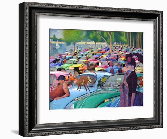 Sunday Afternoon, Looking for the Car-Barry Kite-Framed Premium Giclee Print