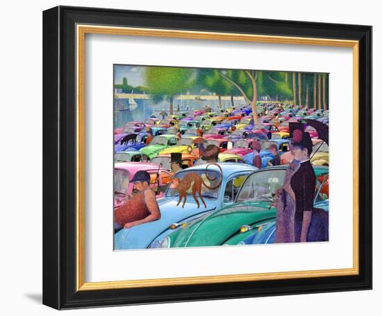 Sunday Afternoon, Looking for the Car-Barry Kite-Framed Premium Giclee Print