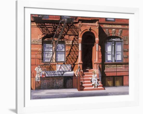 Sunday Afternoon, Lower East Side, New York-Anthony Butera-Framed Art Print