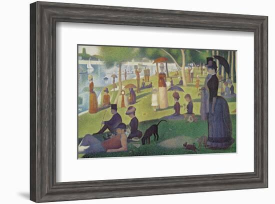Sunday Afternoon on the Island of Grand Jatte 1864-6-Georges Seurat-Framed Giclee Print