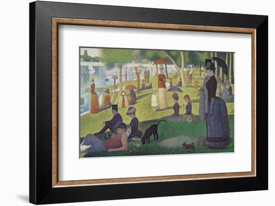 Sunday Afternoon on the Island of Grand Jatte 1864-6-Georges Seurat-Framed Giclee Print