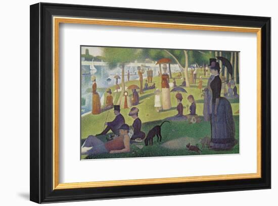 Sunday Afternoon on the Island of Grand Jatte 1864-6-Georges Seurat-Framed Giclee Print