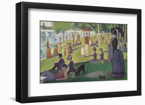 Sunday Afternoon on the Island of Grand Jatte 1864-6-Georges Seurat-Framed Giclee Print