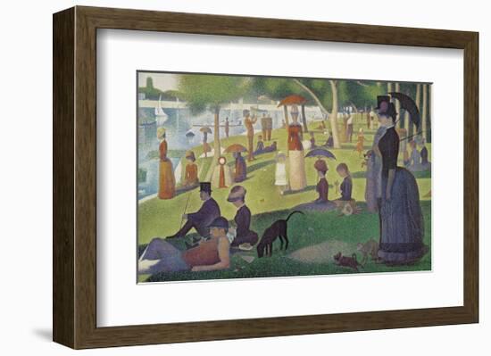 Sunday Afternoon on the Island of Grand Jatte 1864-6-Georges Seurat-Framed Giclee Print