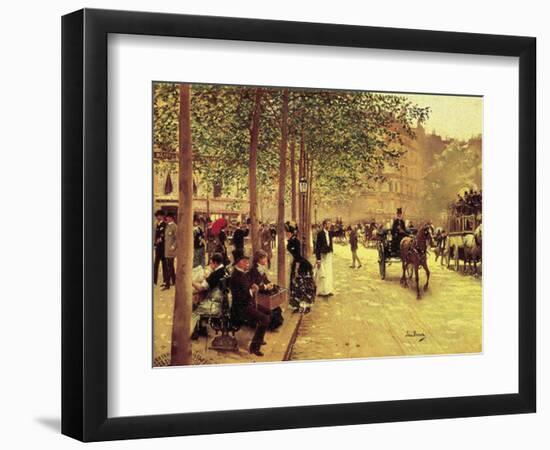 Sunday Afternoon-unknown Beraud-Framed Art Print