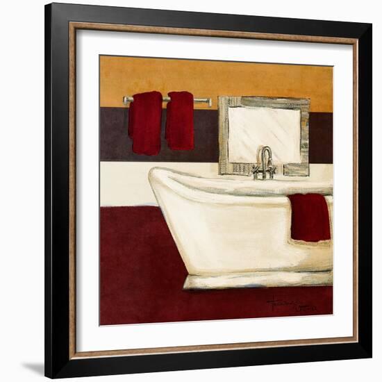 Sunday Bath in Red I-Hakimipour-ritter-Framed Art Print