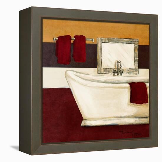 Sunday Bath in Red I-Hakimipour-ritter-Framed Stretched Canvas