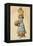 Sunday Best - Young Girl in Blue, 19Th Century 9Colour Lithograph)-Kate Greenaway-Framed Premier Image Canvas