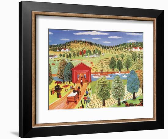 Sunday by the River-unknown Rodko-Framed Art Print