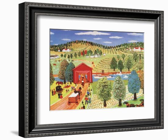 Sunday by the River-unknown Rodko-Framed Art Print