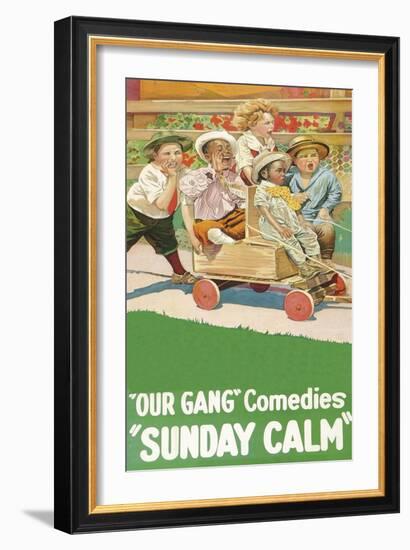 Sunday Calm - "Our Gang"-null-Framed Art Print