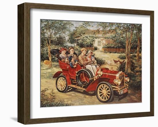 Sunday Drive-Lee Dubin-Framed Giclee Print